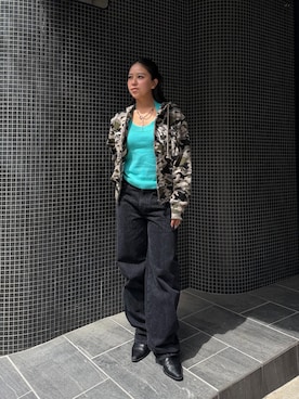 「Carhartt WIP(カーハートダブリューアイピー)の【CARHARTT WIP 】 W' SNAKE ARIN PANT(デニムパンツ、その他)」を使った、なーなさん(レディース)の春コーディネート