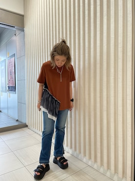 「surt（サート）のアイテム」を使った、かとぱんさん（レディース・155cm）の夏コーディネート