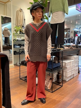 「EACH.（イーチ）のアイテム」を使った、かとぱんさん（レディース・155cm）の秋コーディネート