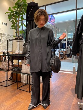 「EACH.（イーチ）のアイテム」を使った、かとぱんさん（レディース・155cm）の秋コーディネート