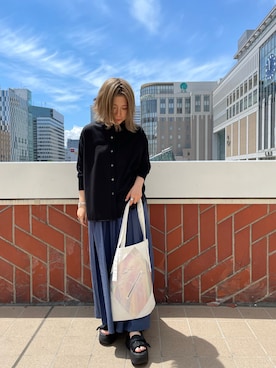 「B'2nd（ビーセカンド）のアイテム」を使った、かとぱんさん（レディース・155cm）の夏コーディネート