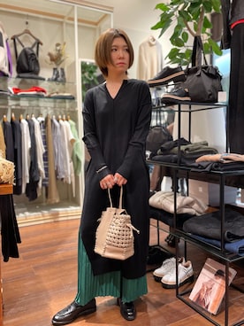 「B'2nd（ビーセカンド）のアイテム（ワンピース/ドレス）」を使った、かとぱんさん（レディース・155cm）の秋コーディネート
