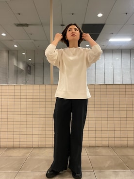 「B'2nd（ビーセカンド）のアイテム」を使った、かとぱんさん（レディース・155cm）の冬コーディネート