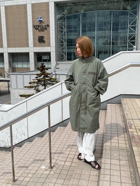 「Johnbull（ジョンブル）のアイテム（ジャケット/アウター）」を使った、かとぱんさん（レディース・155cm）の春コーディネート