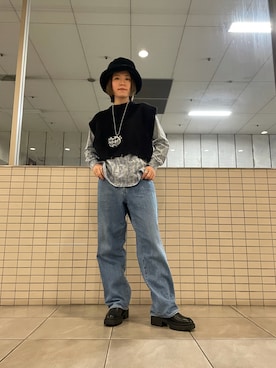 「B'2nd（ビーセカンド）のアイテム」を使った、かとぱんさん（レディース・155cm）の冬コーディネート