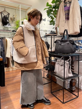「surt（サート）のアイテム」を使った、かとぱんさん（レディース・155cm）の秋コーディネート