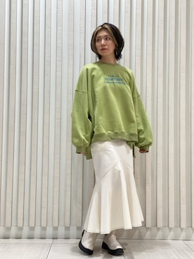 「B2nd」｜「アイテム（ブーツ）」を使った、かとぱんさん（レディース・155cm）の冬コーディネート