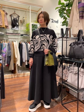 「PROTCOL（プロトコル）のアイテム」を使った、かとぱんさん（レディース・155cm）の秋コーディネート