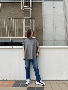 「surt（サート）のアイテム」を使った、かとぱんさん（レディース・155cm）の春コーディネート
