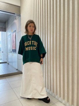 「surt（サート）のアイテム」を使った、かとぱんさん（レディース・155cm）の夏コーディネート