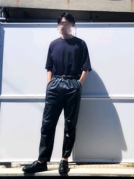 「アイテム（モカシン/デッキシューズ）」を使った、ΚΛΝΤΛさん（メンズ・176cm・10代）の秋コーディネート