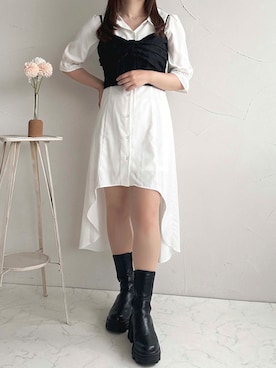 「apres jour（アプレジュール）のアイテム（ワンピース/ドレス）」を使った、apres_jourさん（レディース・162cm）の夏コーディネート