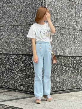 「apres jour（アプレジュール）のアイテム（サンダル）」を使った、apres_jourさん（レディース・153cm）の夏コーディネート