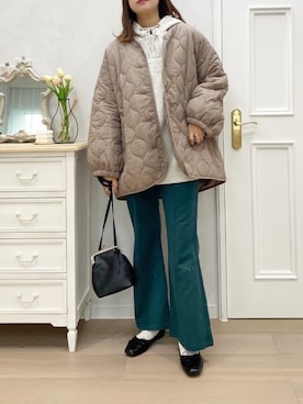 「apres jour（アプレジュール）のアイテム（ジャケット/アウター）」を使った、apres_jourさん（レディース・162cm）の冬コーディネート