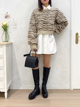 「apres jour（アプレジュール）のアイテム（ジャケット/アウター）」を使った、apres_jourさん（レディース・162cm）の秋コーディネート
