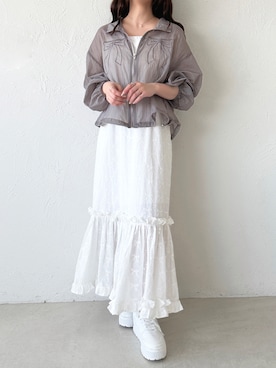「apres jour（アプレジュール）のアイテム（ジャケット/アウター）」を使った、apres_jourさん（レディース・162cm）の春コーディネート