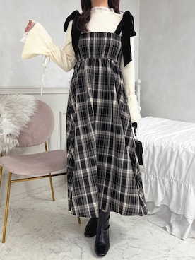 「apres jour（アプレジュール）のアイテム（ワンピース/ドレス）」を使った、apres_jourさん（レディース・162cm）の秋コーディネート