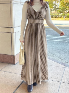 「apres jour（アプレジュール）のアイテム（ジャンパースカート）」を使った、apres_jourさん（レディース・152cm）の冬コーディネート