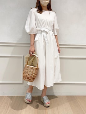 「apres jour（アプレジュール）のアイテム（サンダル）」を使った、apres_jourさん（レディース・160cm）の夏コーディネート