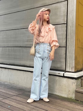 「apres jour（アプレジュール）のアイテム（帽子）」を使った、apres_jourさん（レディース・153cm）の夏コーディネート