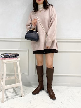 「apres jour（アプレジュール）のアイテム（パンツ）」を使った、apres_jourさん（レディース・162cm）の冬コーディネート