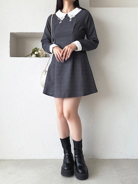 「apres jour（アプレジュール）のアイテム（ワンピース/ドレス）」を使った、apres_jourさん（レディース・162cm）の秋コーディネート