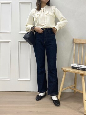 「apres jour（アプレジュール）のアイテム（パンツ）」を使った、apres_jourさん（レディース・162cm）の冬コーディネート