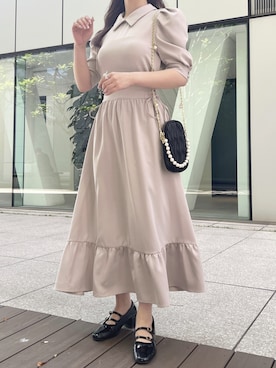 「apres jour（アプレジュール）のアイテム（ワンピース/ドレス）」を使った、apres_jourさん（レディース・162cm）の春コーディネート