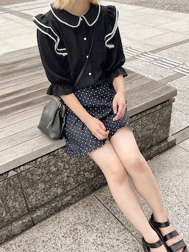 「apres jour（アプレジュール）のアイテム（サンダル）」を使った、apres_jourさん（レディース・153cm）の夏コーディネート