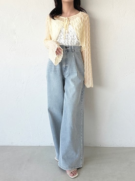 「apres jour（アプレジュール）のアイテム（パンツ）」を使った、apres_jourさん（レディース・162cm）の春コーディネート