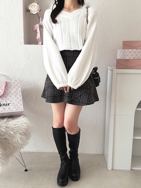 「apres jour（アプレジュール）のアイテム」を使った、apres_jourさん（レディース・162cm）の秋コーディネート