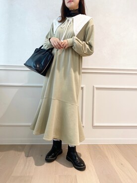 「アプレジュール」｜「アイテム（ワンピース/ドレス）」を使った、apres_jourさん（レディース・162cm）の冬コーディネート