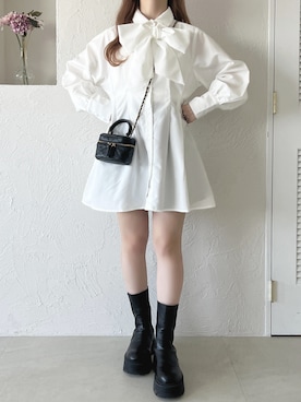 「apres jour（アプレジュール）のアイテム（ワンピース/ドレス）」を使った、apres_jourさん（レディース・162cm）の春コーディネート