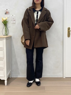 「apres jour（アプレジュール）のアイテム（ジャケット/アウター）」を使った、apres_jourさん（レディース・162cm）の冬コーディネート