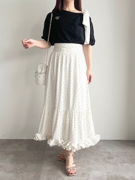 「apres jour（アプレジュール）のアイテム（スウェット）」を使った、apres_jourさん（レディース・162cm）の春コーディネート