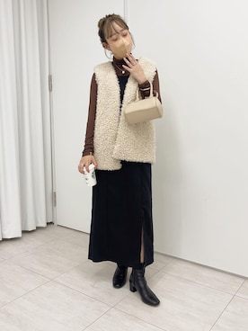「apres jour（アプレジュール）のアイテム（ブーツ）」を使った、apres_jourさん（レディース・160cm）の秋コーディネート