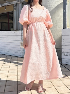 「ディズニーコーデ」｜「アイテム（ピンク系）」を使った、apres_jourさん（レディース・162cm）の夏コーディネート