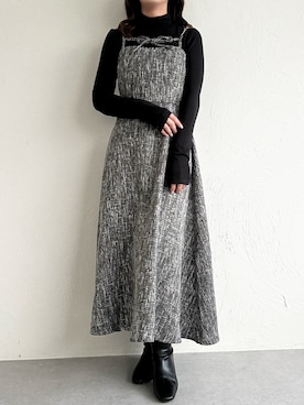 「apres jour（アプレジュール）のアイテム（ワンピース/ドレス）」を使った、apres_jourさん（レディース・162cm）の冬コーディネート