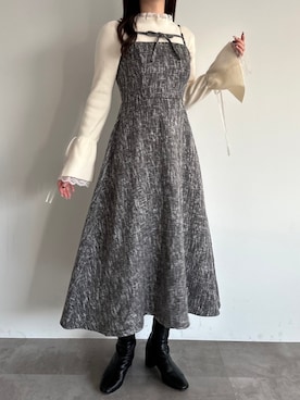 「apres jour（アプレジュール）のアイテム（ワンピース/ドレス）」を使った、apres_jourさん（レディース・162cm）の冬コーディネート