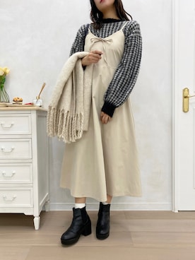 「アプレジュール」｜「アイテム（ワンピース/ドレス）」を使った、apres_jourさん（レディース・162cm）の冬コーディネート