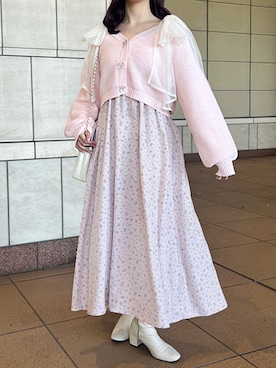 「apres jour（アプレジュール）のアイテム（ワンピース/ドレス）」を使った、apres_jourさん（レディース・162cm）の冬コーディネート