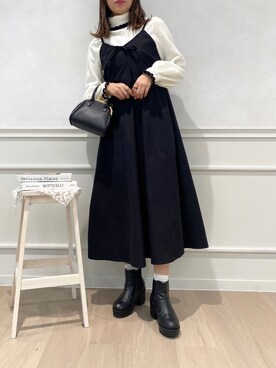 「アプレジュール」｜「アイテム（ワンピース/ドレス）」を使った、apres_jourさん（レディース・162cm）の冬コーディネート