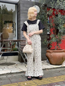 「apres jour（アプレジュール）のアイテム（オールインワン・サロペット）」を使った、apres_jourさん（レディース・153cm）の夏コーディネート