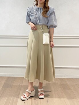 「apres jour（アプレジュール）のアイテム（サンダル）」を使った、apres_jourさん（レディース・160cm）の春コーディネート