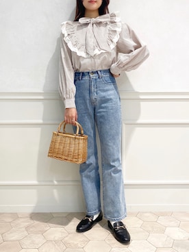 「apres jour（アプレジュール）のアイテム（パンツ）」を使った、apres_jourさん（レディース・162cm）の春コーディネート