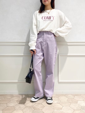 「apres jour（アプレジュール）のアイテム（パンツ）」を使った、apres_jourさん（レディース・162cm）の春コーディネート