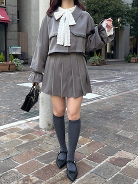 「apres jour（アプレジュール）のアイテム（ジャケット/アウター）」を使った、apres_jourさん（レディース・162cm）の春コーディネート