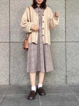 「アプレジュール」｜「アイテム（ワンピース/ドレス）」を使った、apres_jourさん（レディース・162cm）の秋コーディネート