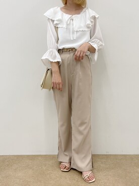 「apres jour（アプレジュール）のアイテム（サンダル）」を使った、apres_jourさん（レディース・153cm）の夏コーディネート