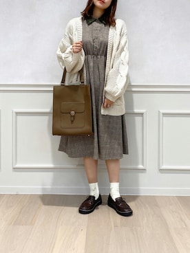 「アプレジュール」｜「アイテム（ワンピース/ドレス）」を使った、apres_jourさん（レディース・162cm）の秋コーディネート